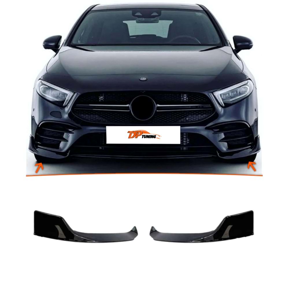 W177 Brabus Model Front Flap Piano Black ABS / 2019-up