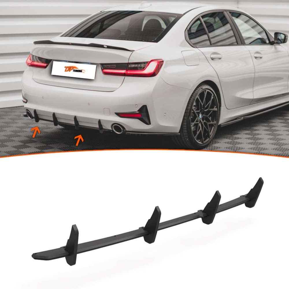 G20 Max Rear Splitter Piano Black ABS / 2019 - 2021