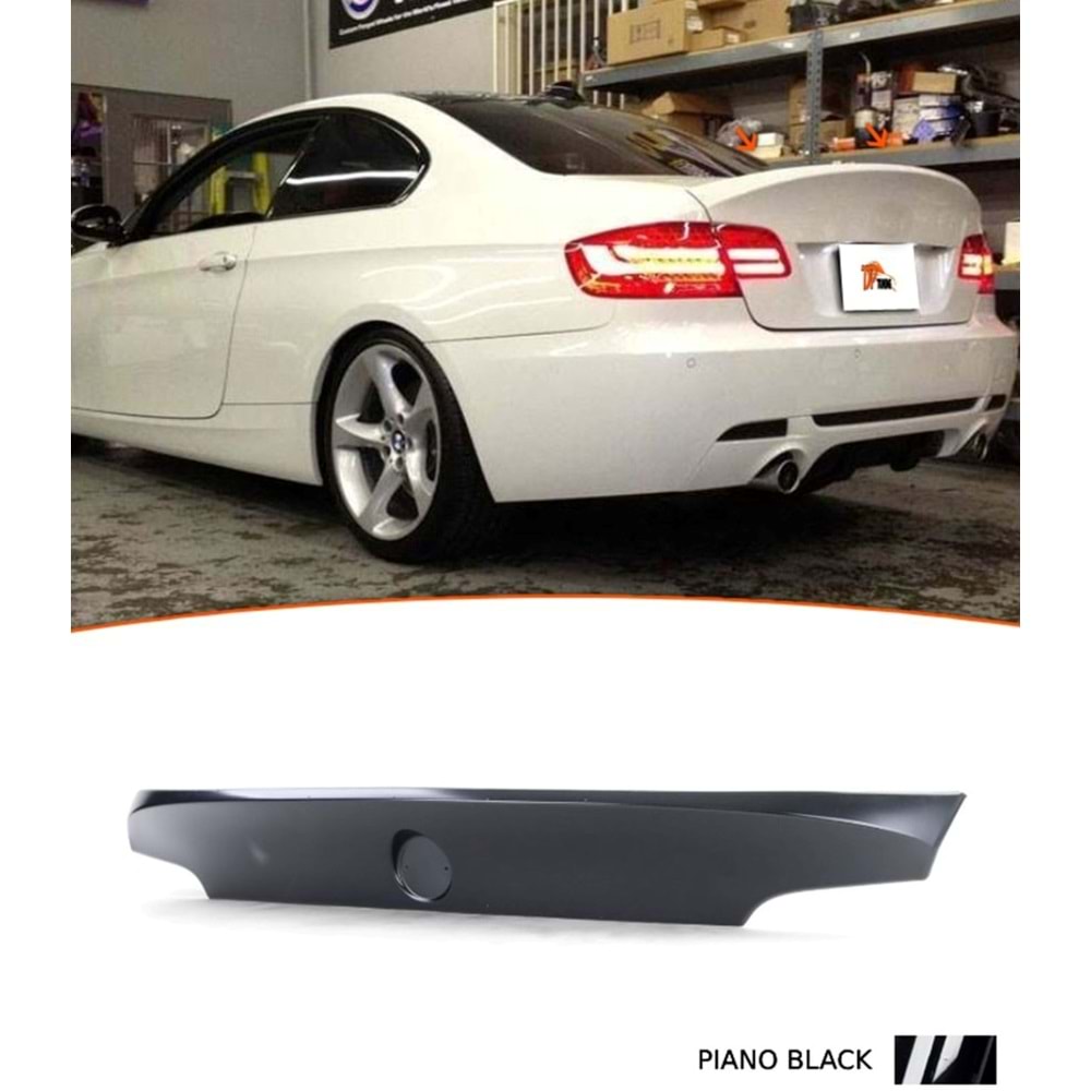 E92 Coupe CSL Rear Trunk Spoiler Piano Black ABS / 2007-2013