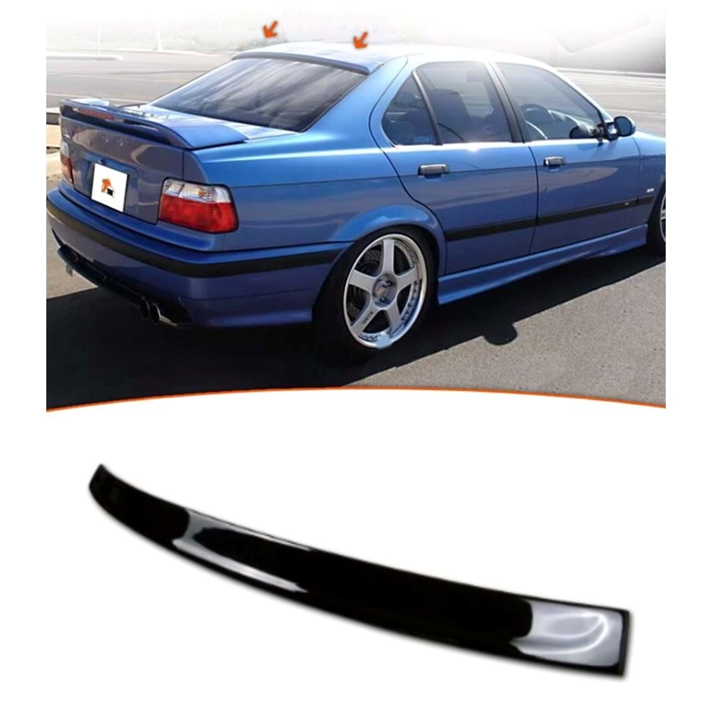 E36 Cam Rear Roof Piano Black ABS / 1995 - 2003 (4 Doors)