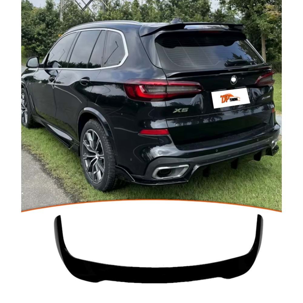 X5 G05 Rear Roof Spoiler Piano Black ABS / 2018 - up