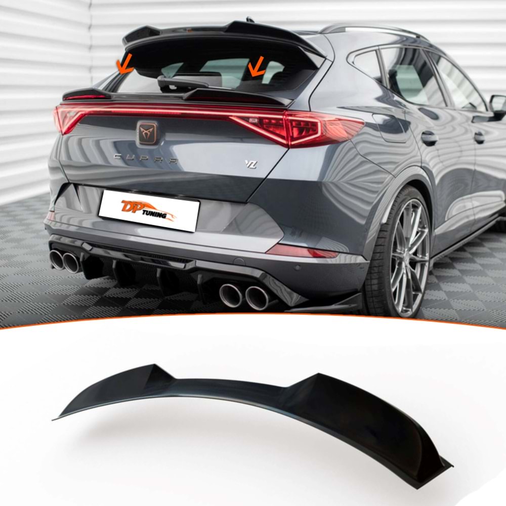 Formentor Max Rear Trunk Spoiler Piano Black Vacuum Plastic / 2021 -