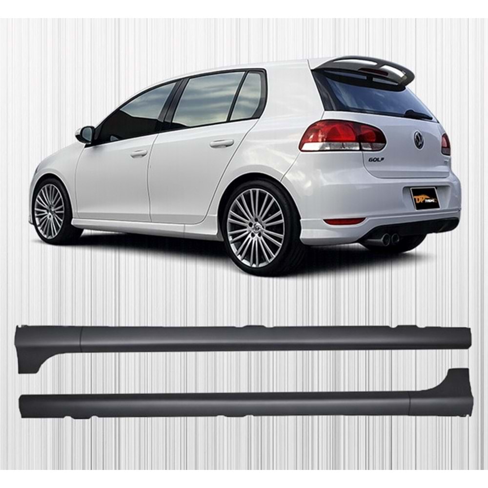 Golf 6 GTI Side Skirt Raw ABS / 2008-2012