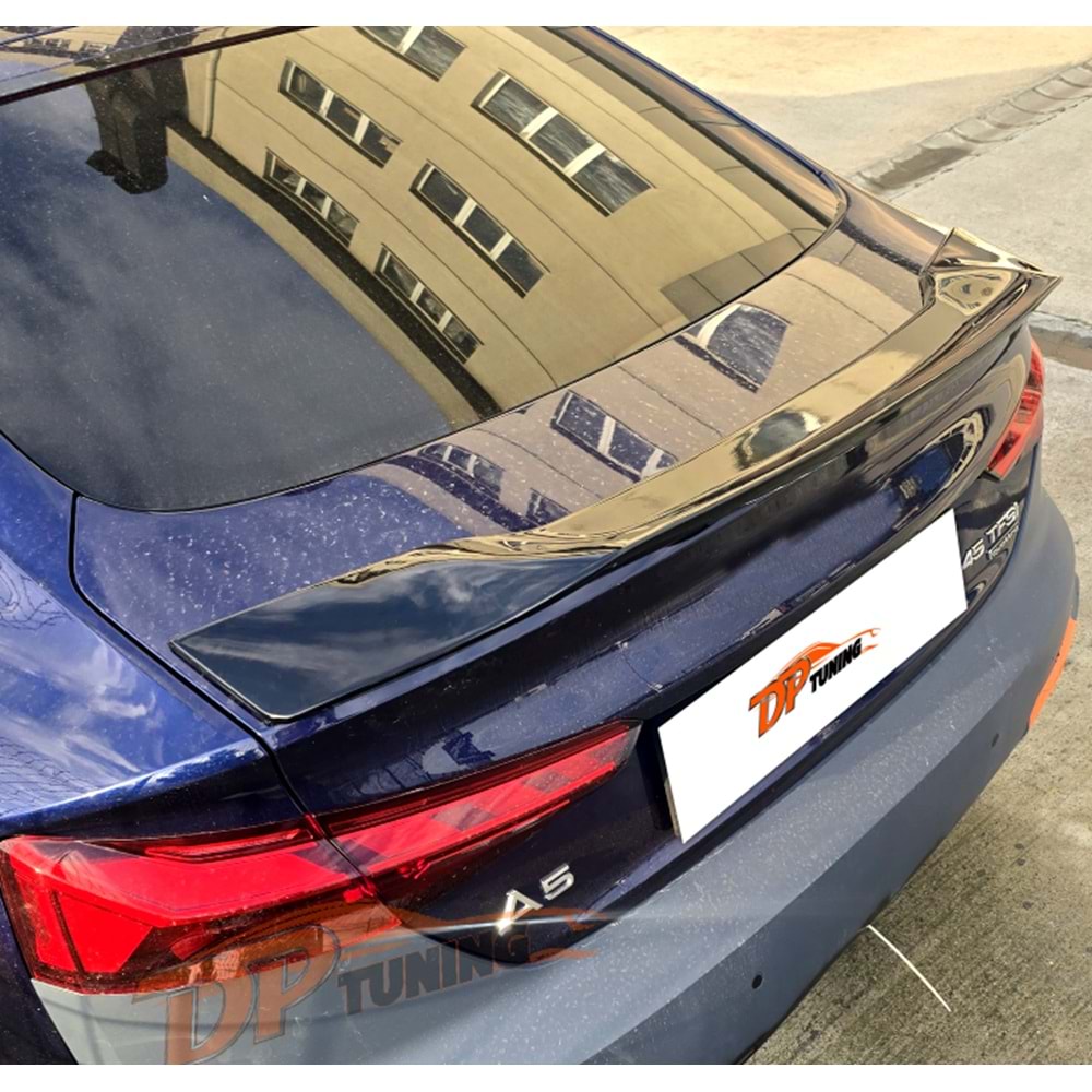 A5 B9 R Style Spoiler Piano Black ABS / 2016-2021