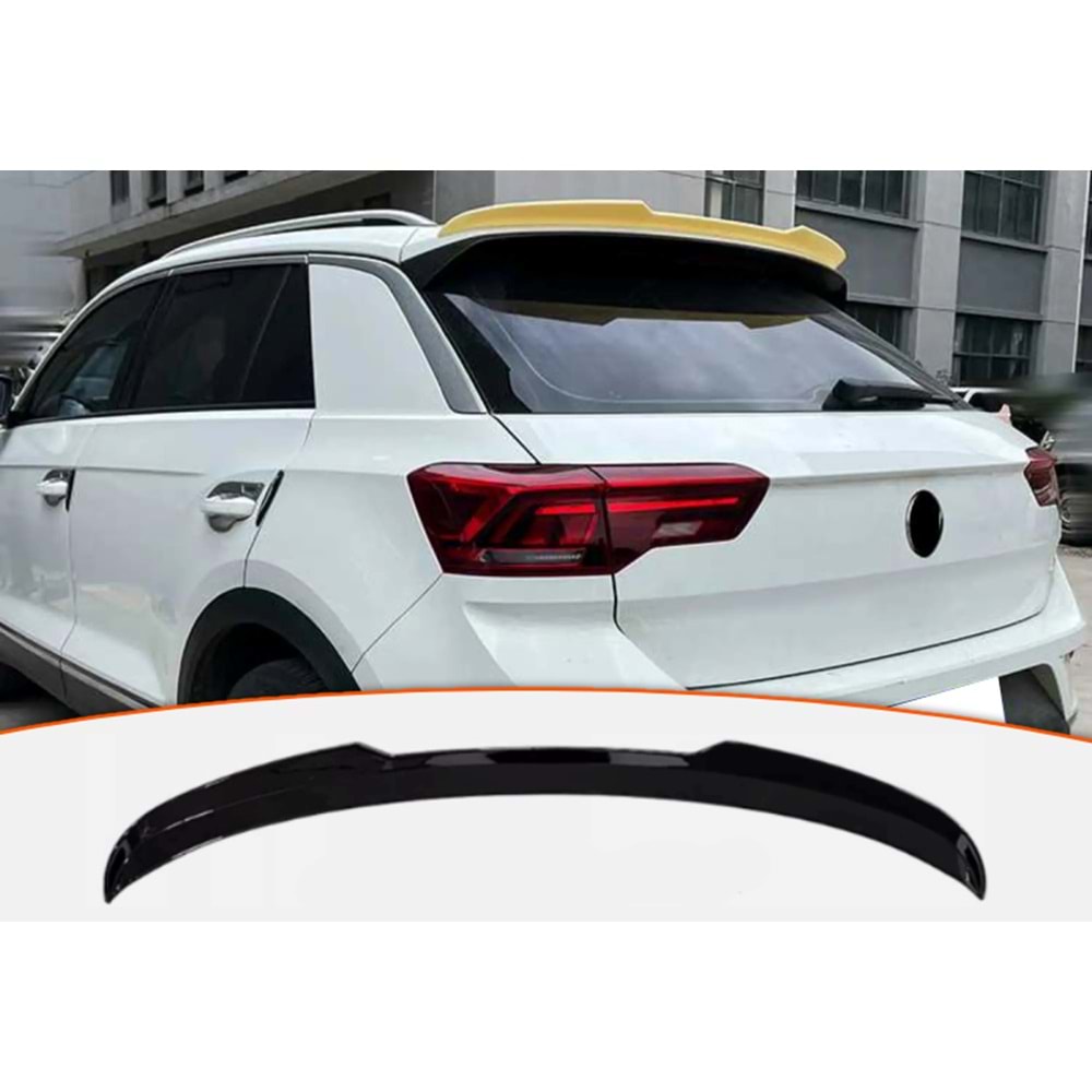 T-Roc Rear Roof Spoiler Piano Black ABS / 2017-up