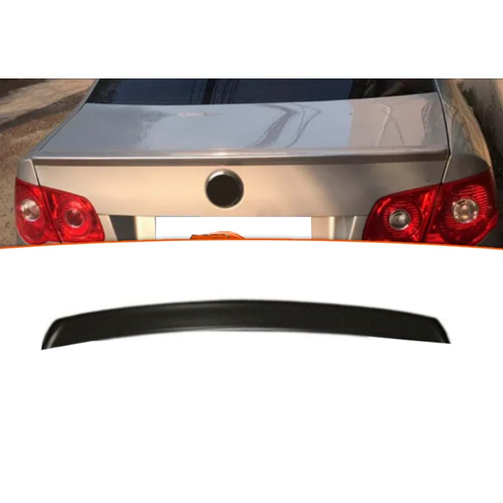 Jetta MK5 Rear Trunk Spoiler Piano Black ABS / 2005-2010