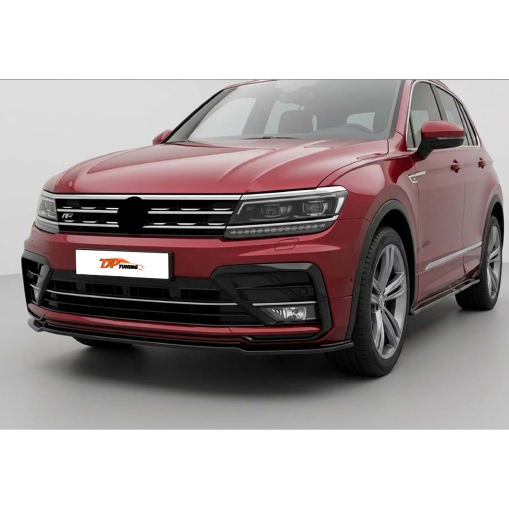 Tiguan MK2 R-Line Front Lip Piano Black Vacuum / 2015 - 2020