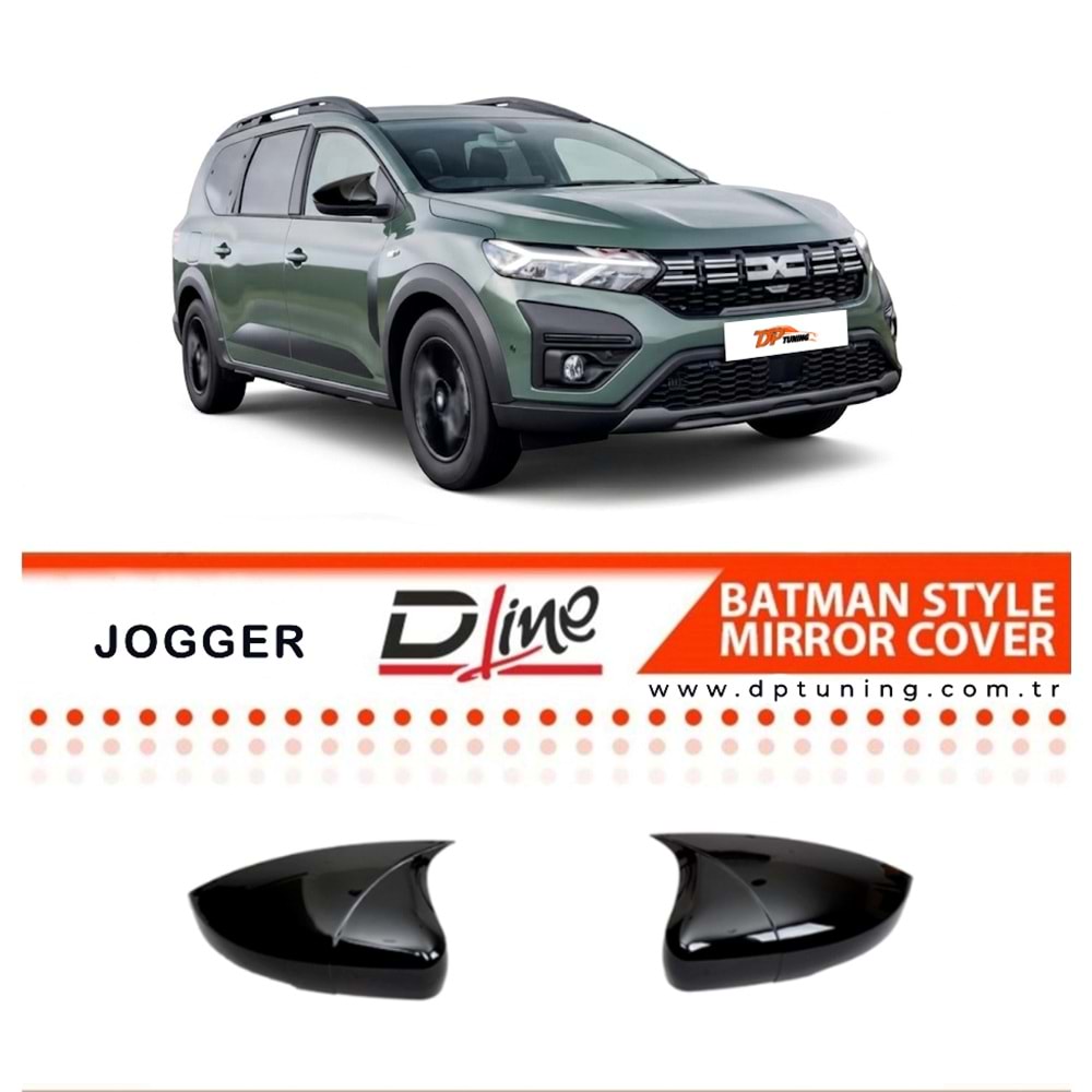 Jogger Batman Mirror Cover Piano Black ABS / 2021 - 2026