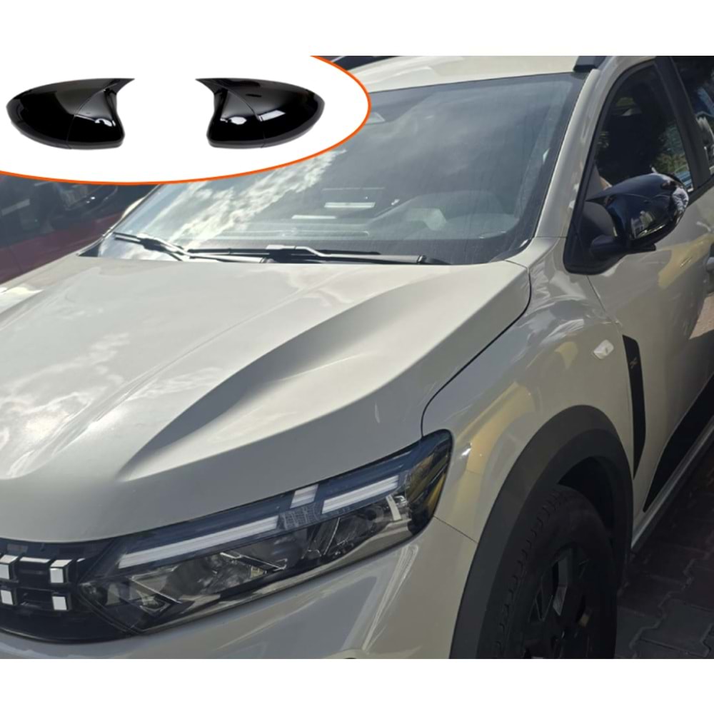 Jogger Batman Mirror Cover Piano Black ABS / 2021 - 2026