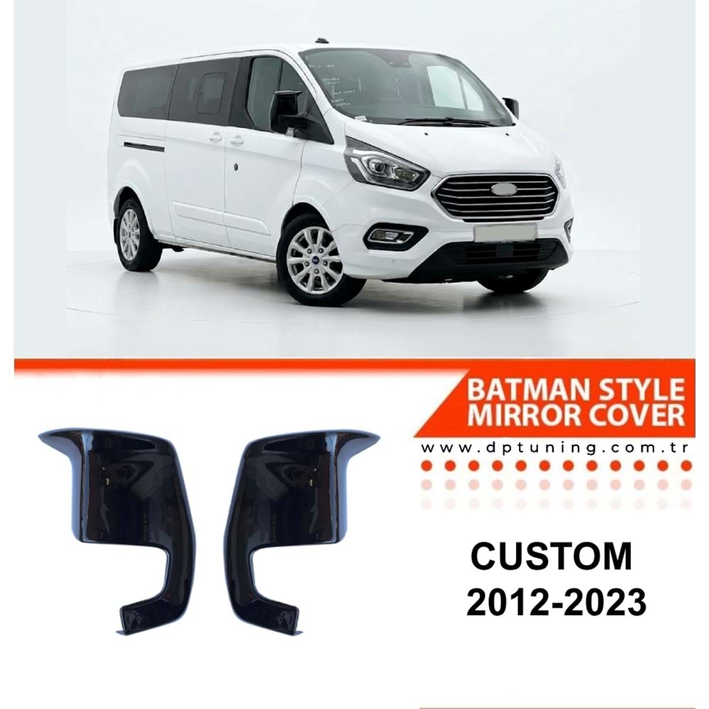 Custom Batman Mirror Cover Piano Black ABS / 2012 - 2023