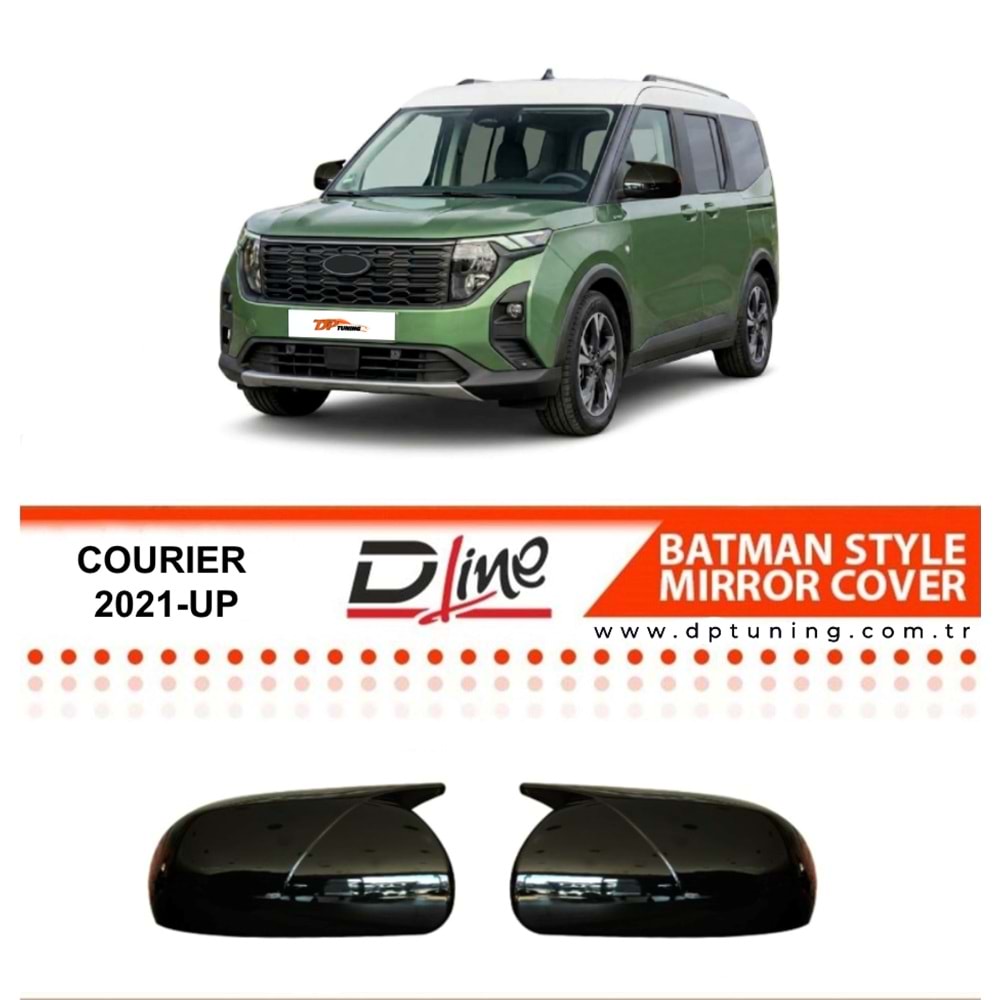 Courier Batman Mirror Cover Piano Black ABS / 2021 - up