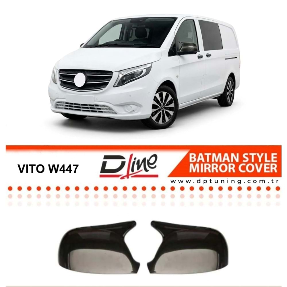 Vito Batman Mirror Cover Piano Black ABS / 2014 - up