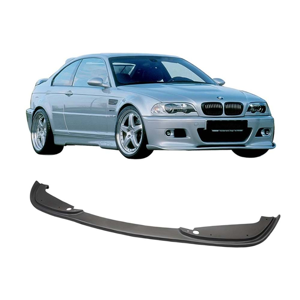 E46 Hamman Front Lip Piano Black Vacuum Plastic / 1997-2006