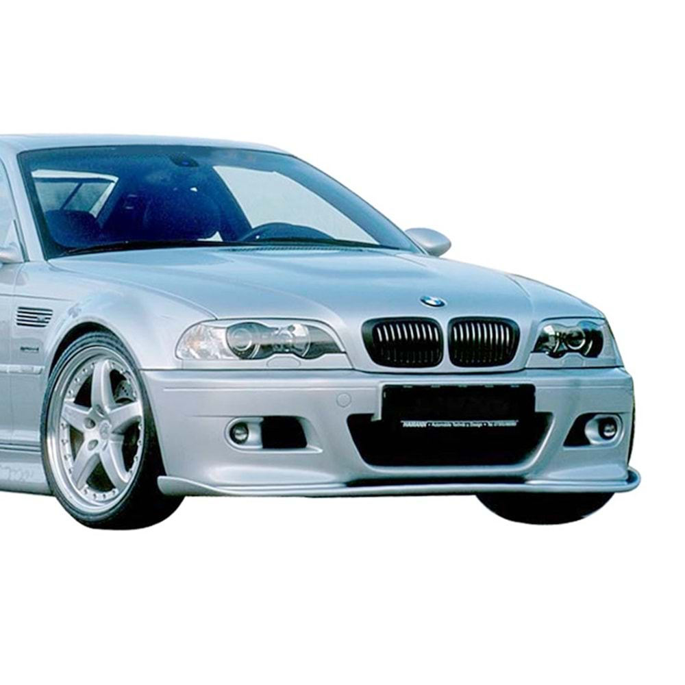 E46 Hamman Front Lip Piano Black Vacuum Plastic / 1997-2006