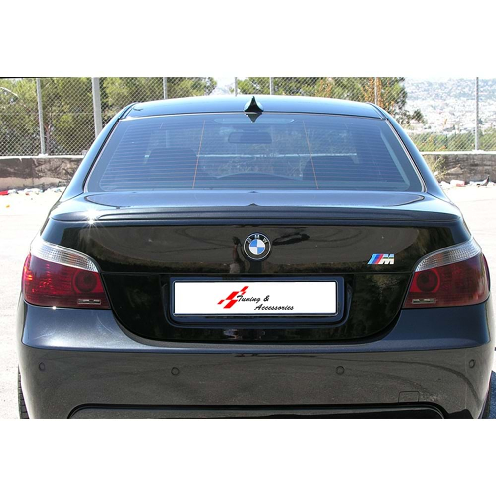 E60 M Technic Rear Trunk Spoiler Piano Black ABS / 2004-2010