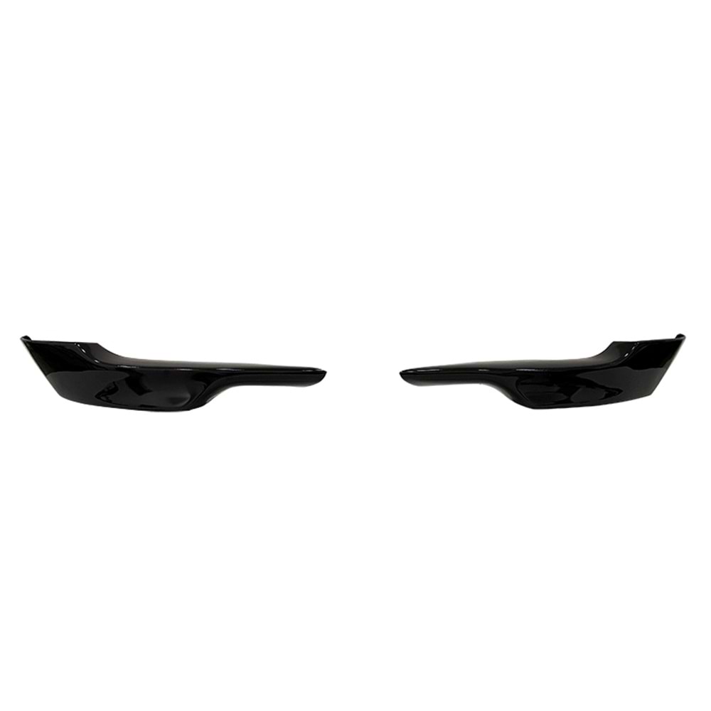 E92 - E93 M Performance Front Flaps Piano Black Vacuum Plastic / 2007-2009
