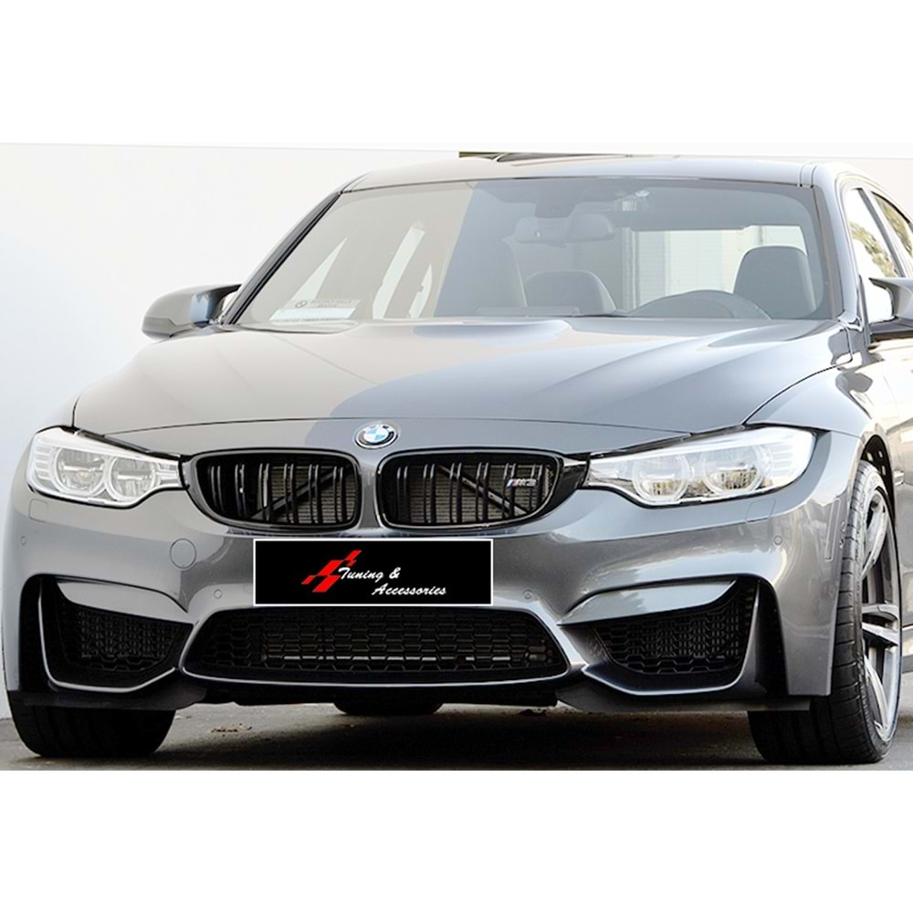 F30 M3 Front Grille Piano Black ABS / 2012-2018