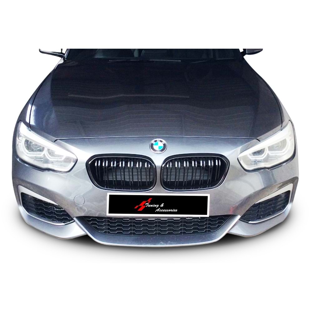 F20 LCI M1 Front Grille Piano Black ABS / 2015-2019