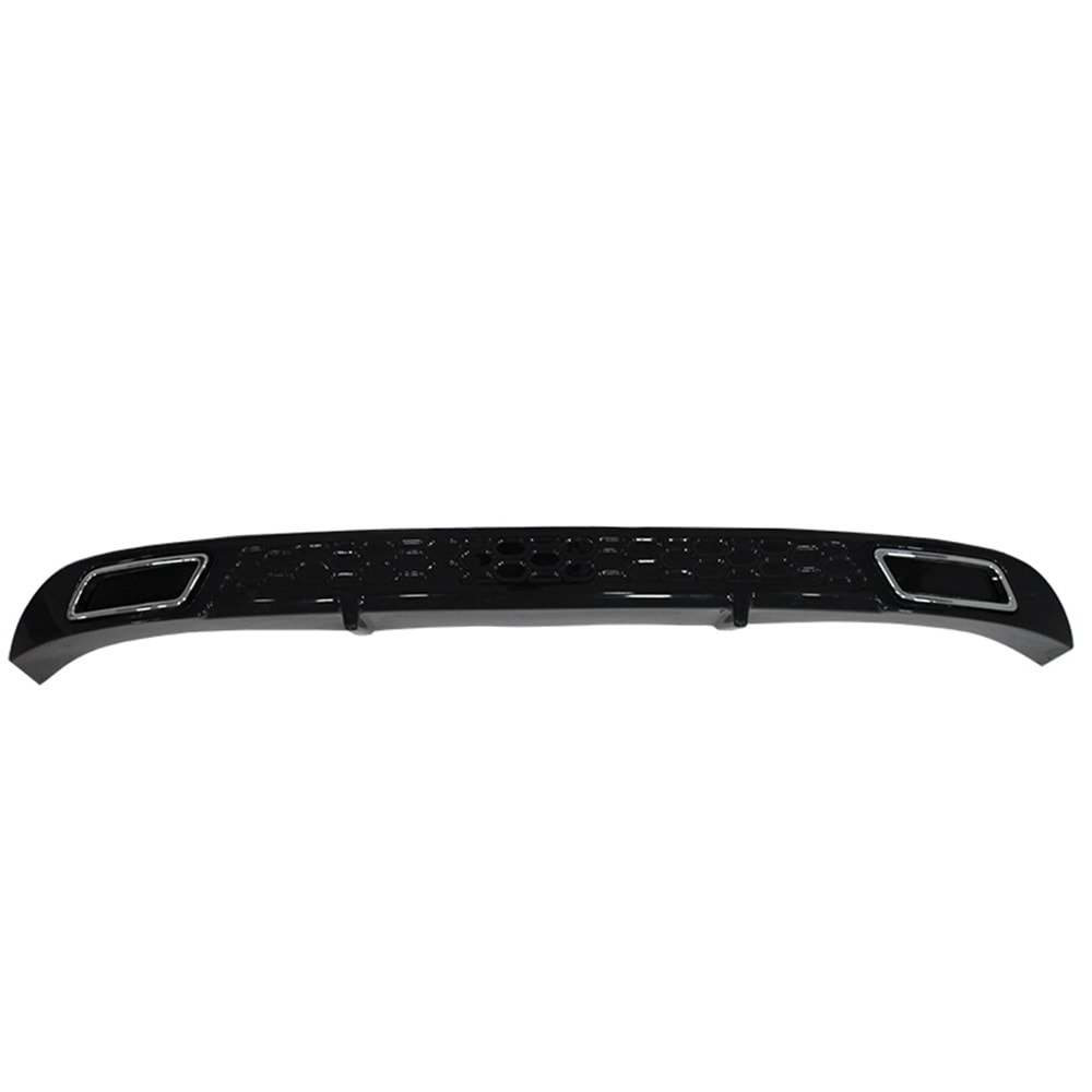 Elantra Rear Diffuser + Chromee Exhaust Tips Piano Black Vacuum Plastic / 2015-2020