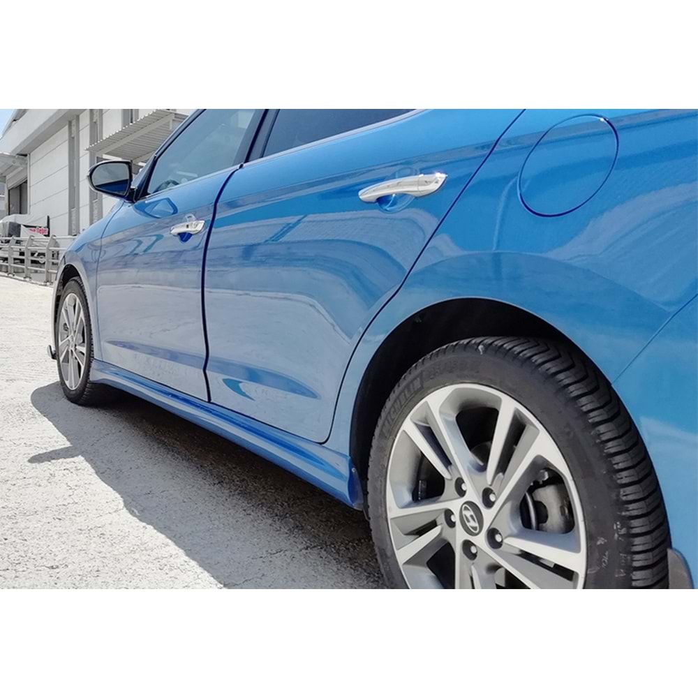 Elantra Sport Side Skirts Raw Surface Vacuum Plastic / 2015-2020