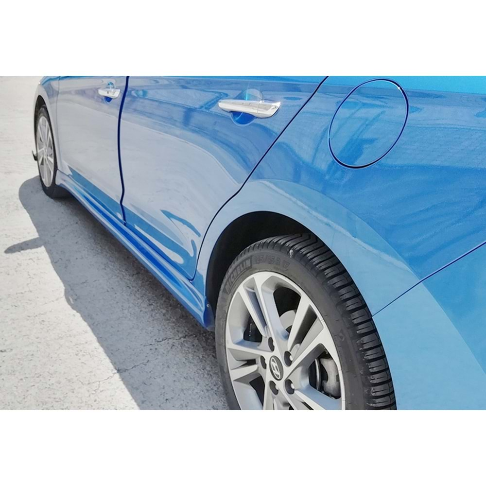 Elantra Sport Side Skirts Raw Surface Vacuum Plastic / 2015-2020