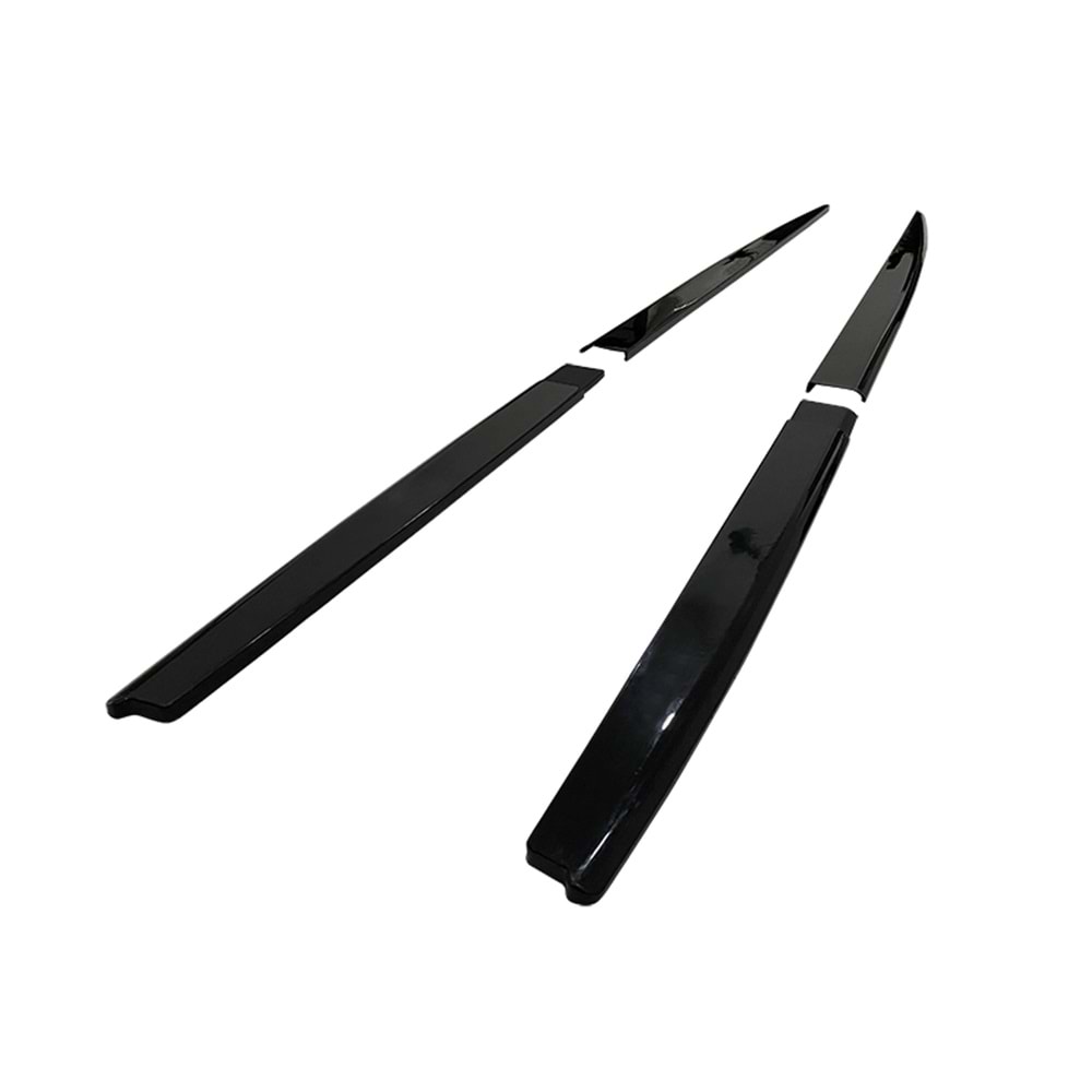 F30 Side Skirts Lower Lip Piano Black ABS / 2012-2018 (4 Pieces)