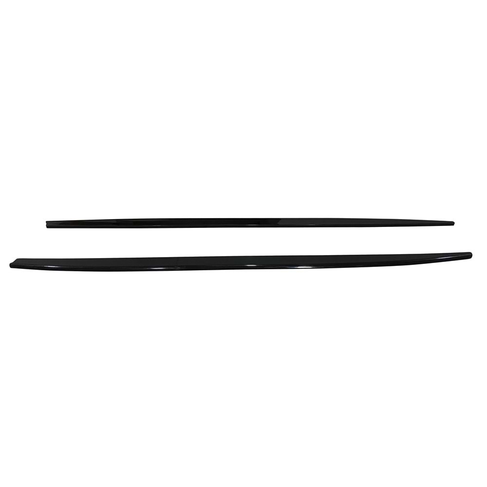 F30 Side Skirts Lower Lip Piano Black ABS / 2012-2018 (4 Pieces)