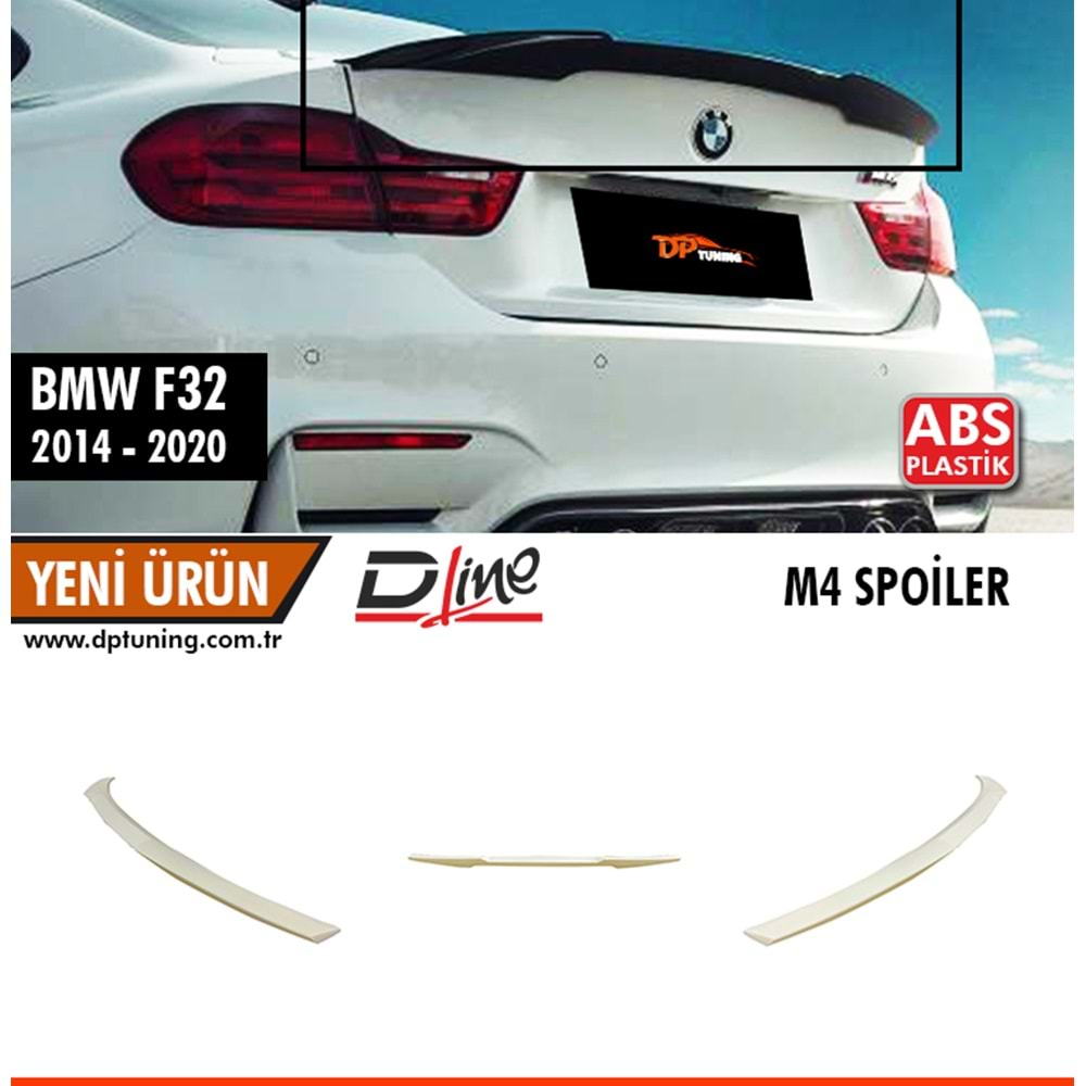 F32 Coupe Rear Trunk M4 Spoiler Raw Surface ABS / 2014-2020