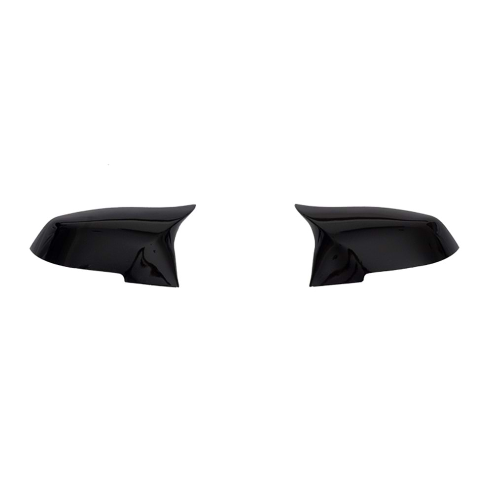 F32 Batman Mirror Cover Piano Black ABS / 2014-2020 (With Clips)