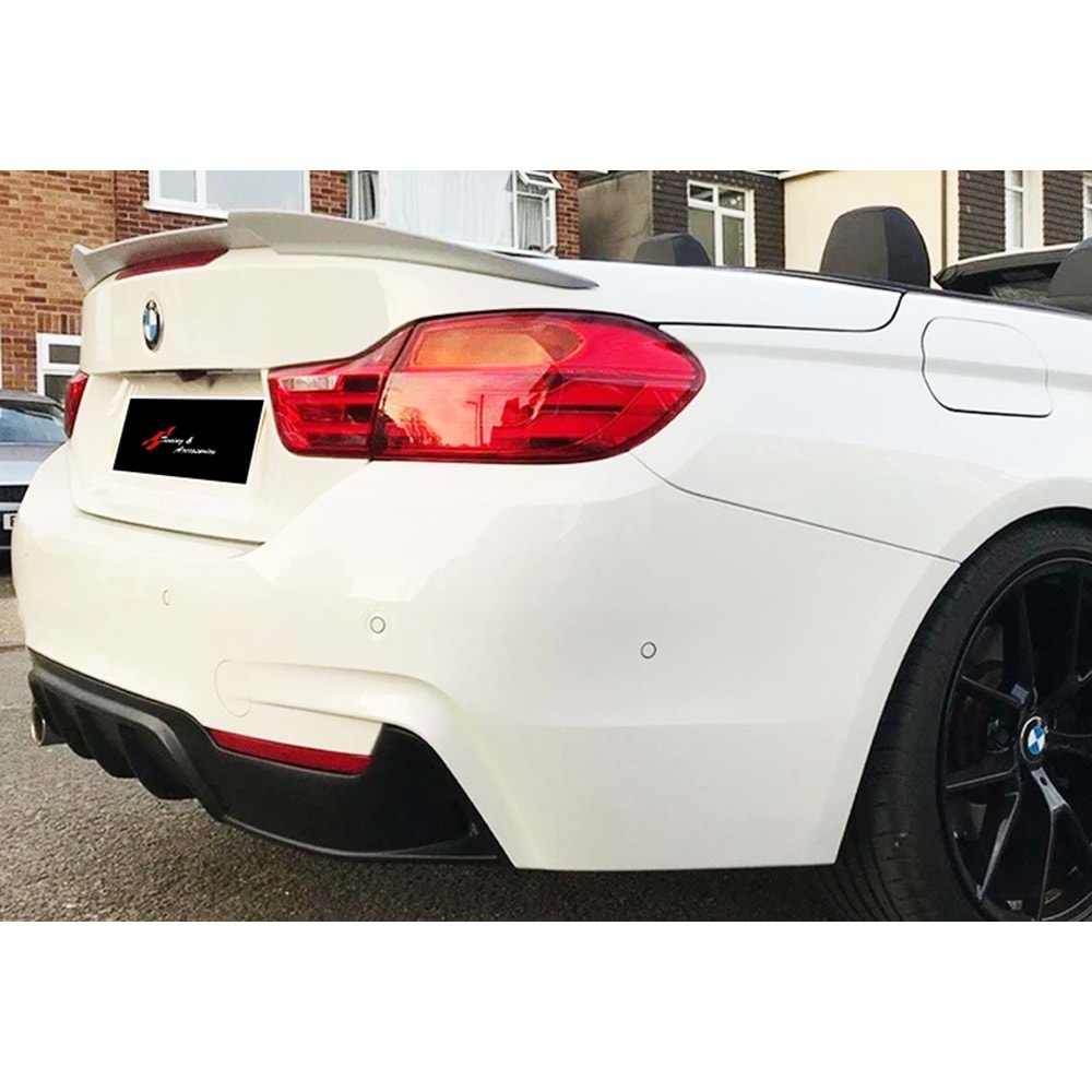 F33 M4 Cabrio Rear Trunk Spoiler Unpainted ABS / 2013-2020