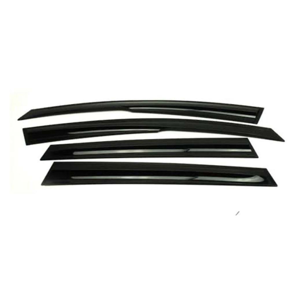 Astra H Dynamic Style Wind Deflector Set Piano Black ABS / 2005-2009 (4 PCS)