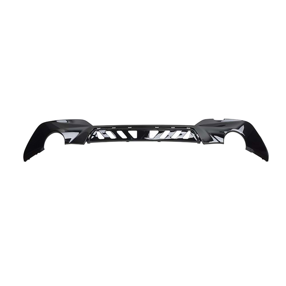 G20 M Sport Rear Diffuser Left+Right Single Outputs Piano Black ABS / 2019 - up