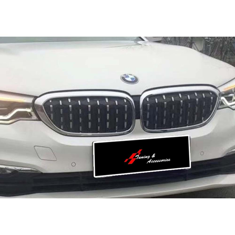 G30 Diamond Front Grille ABS / 2017- 2019 (Chrome Frame + Piano Black)