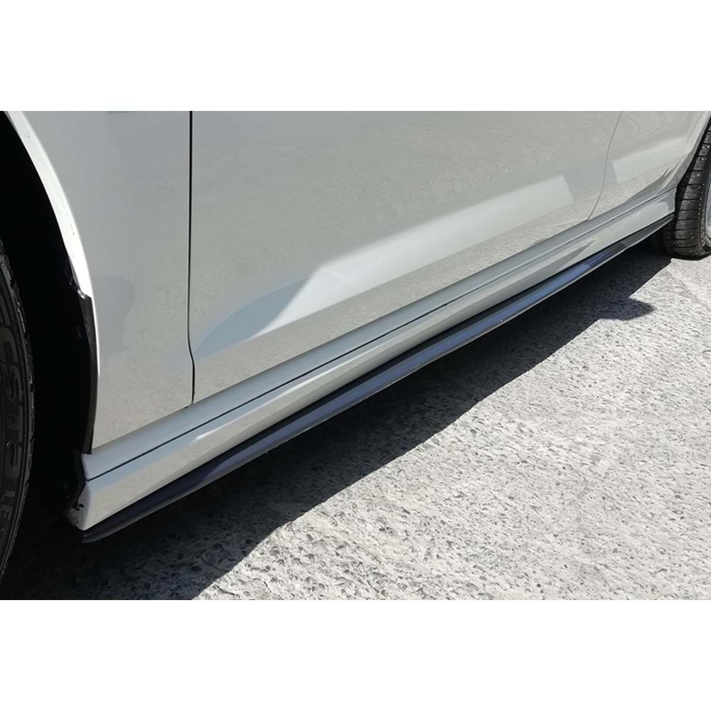 Golf 7 Side Skirt Lower Lip Piano Black Vacuum Plastic / 2012-2020