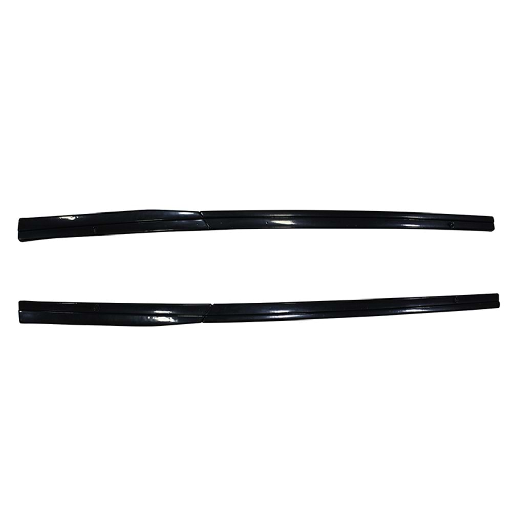 Golf 7 Side Skirts Lower Lip Without Flaps 4 Pieces Set Piano Black Vacuum Plastic / 2012-2018