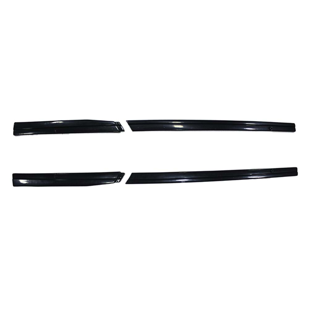 Golf 7 Side Skirts Lower Lip Without Flaps 4 Pieces Set Piano Black Vacuum Plastic / 2012-2018