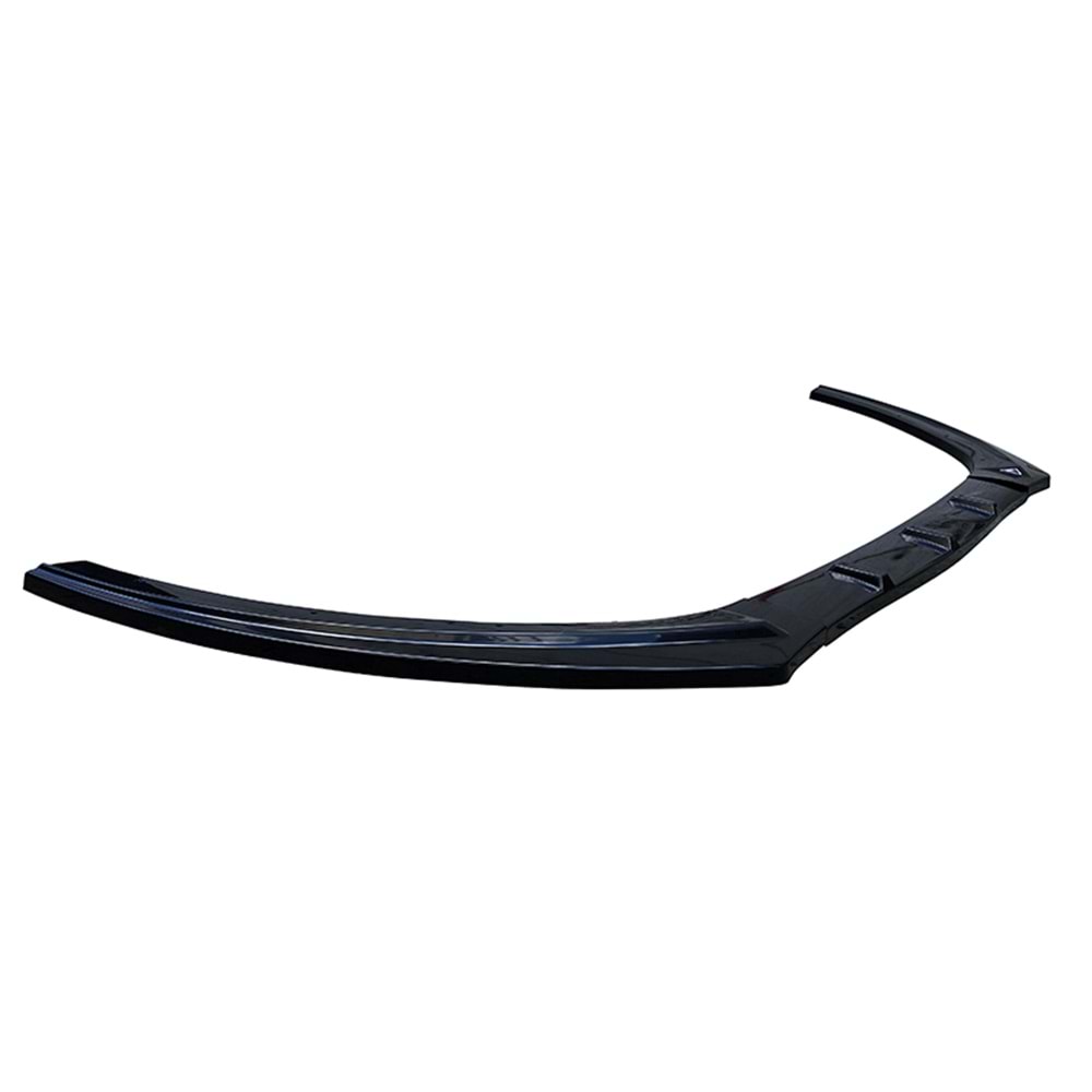 Jetta Mk6 Basic Plus V2 Front Lip 3 Pieces Piano Black ABS / 2010-2018