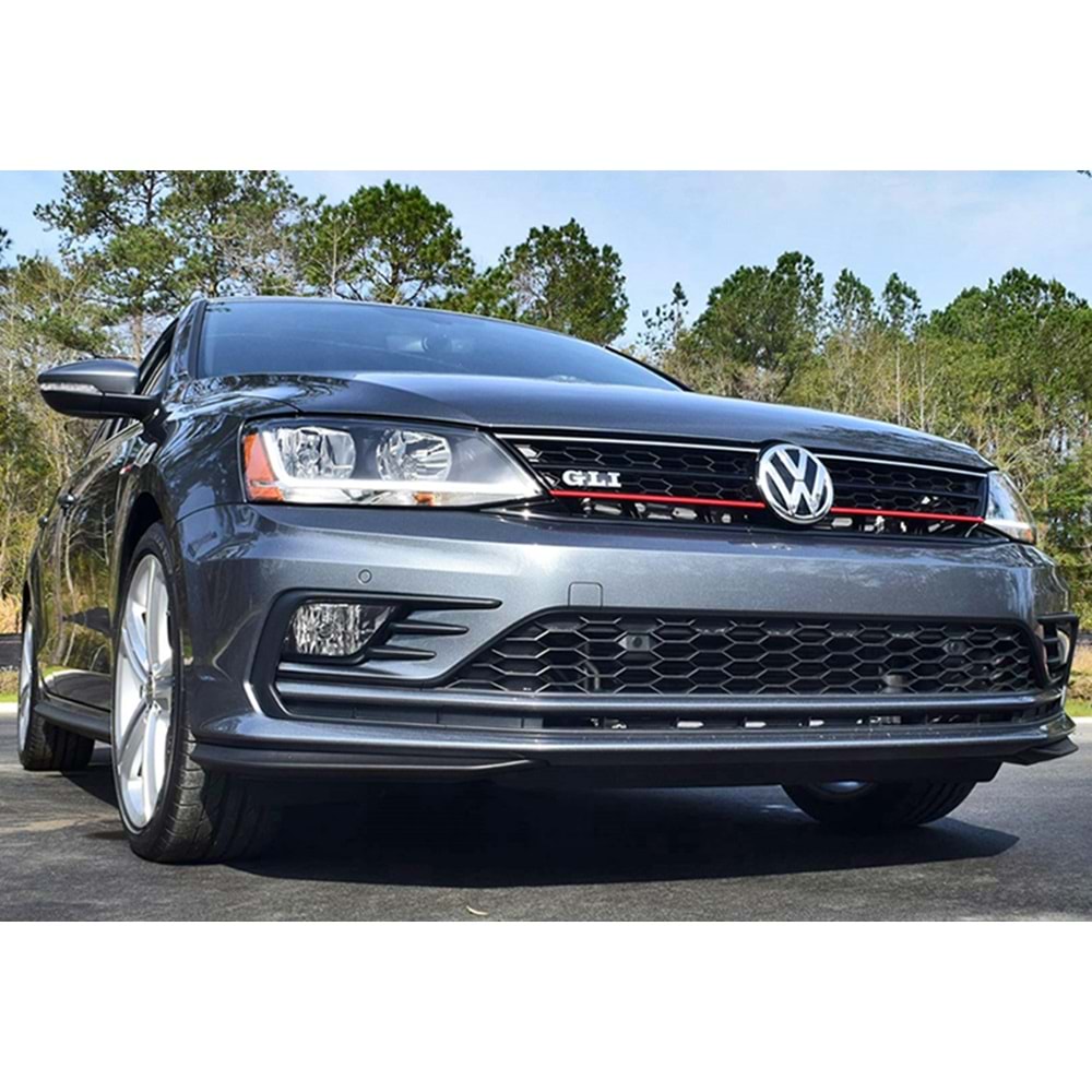 Jetta Mk6 GLI Front Grille ABS / 2014-2018 (Red Line + Matte Black)