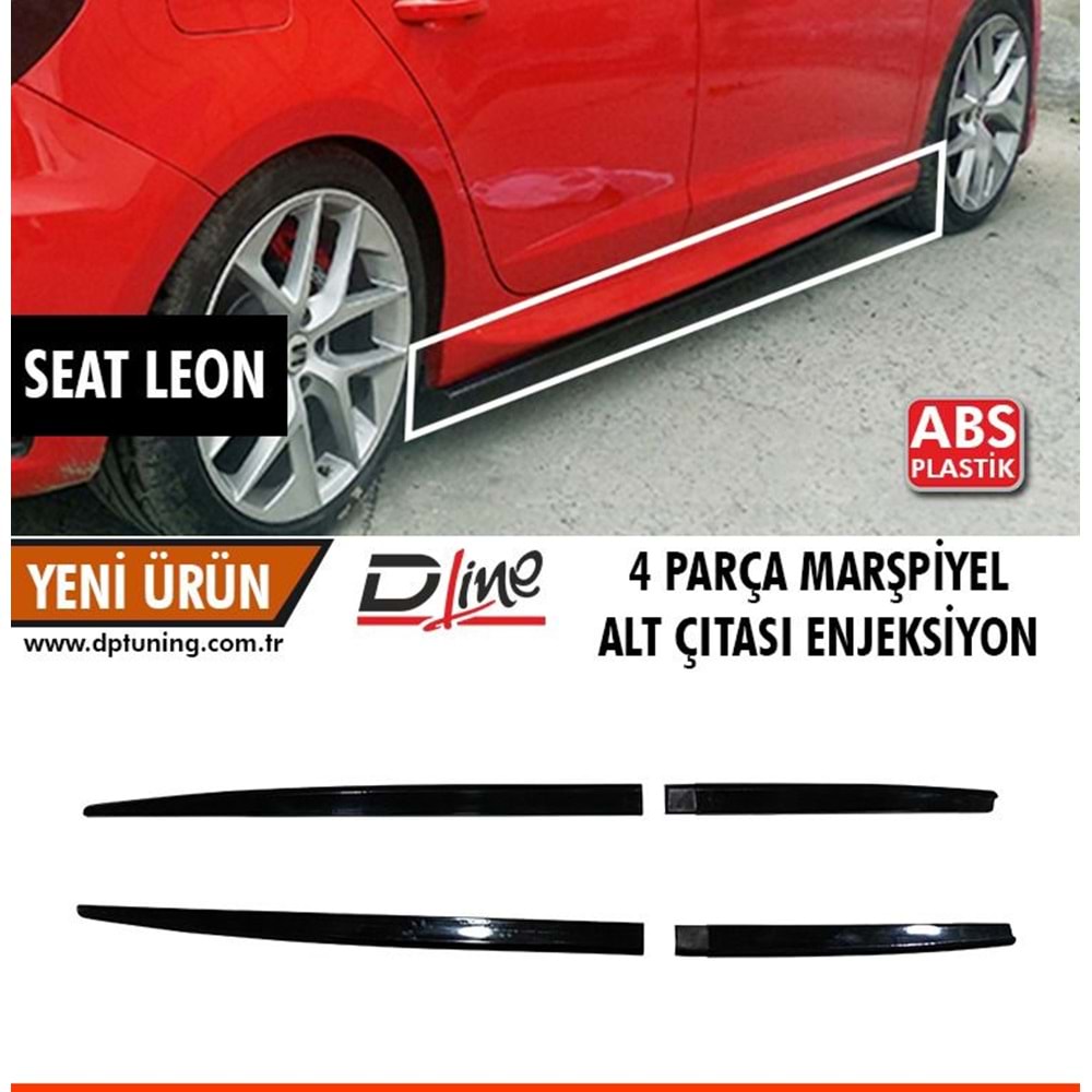 Leon Mk3 Marşpiyel Çıtası Sağ Sol 4 Parça ABS / 2012-2020