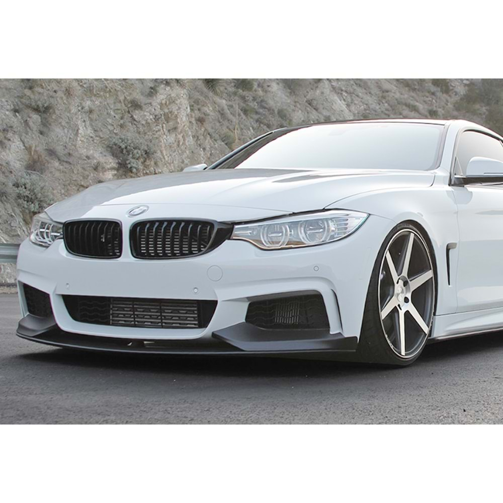 F32 - F36 M Performance Front Lip Piano Black ABS / 2014-2020