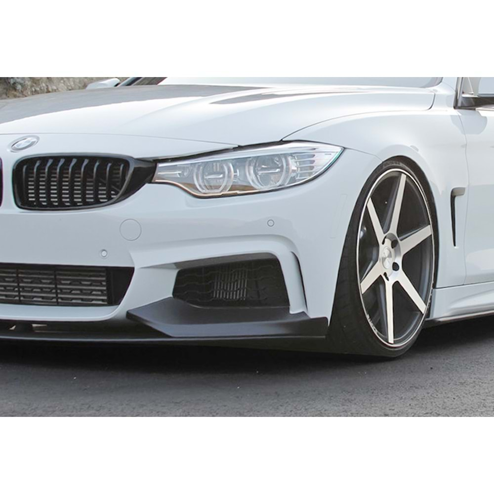 F32 - F36 M Performance Front Lip Piano Black ABS / 2014-2020