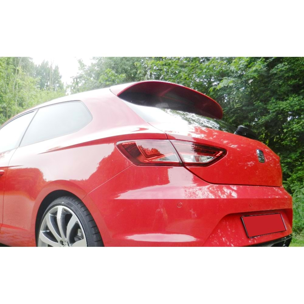 Leon Mk3 2 Doors FR Rear Spoiler Primer Painted Fiberglass / 2012-2020