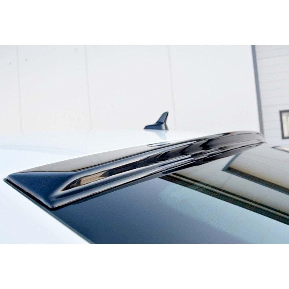 Superb MK3 Max Rear Roof Spoiler Piano Black Vacuum Plastic / 2015 - up