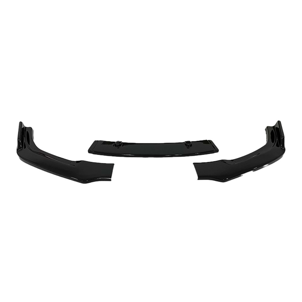 Octavia Mk3 Front Lip 3 Pieces Piano Black ABS 2013-2020