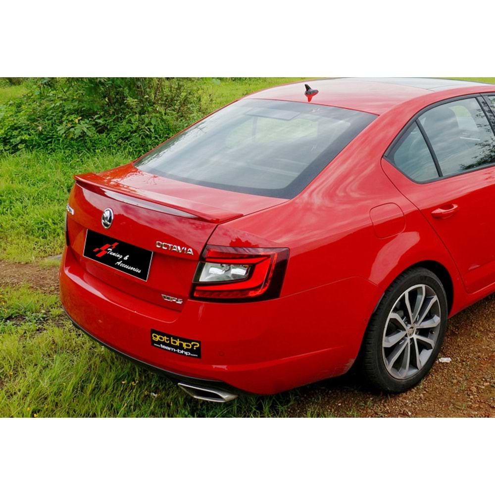 Octavia Mk3 RS Style Rear Trunk Spoiler Primer Painted Fiberglass / 2013-2020