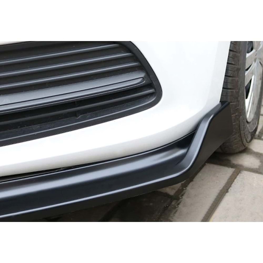 Polo Mk5 Plus V2 Front Lip 3 Pieces Piano Black ABS / 2009-2017