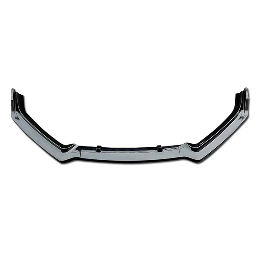 Polo Mk5 Plus V2 Front Lip 3 Pieces Piano Black ABS / 2009-2017