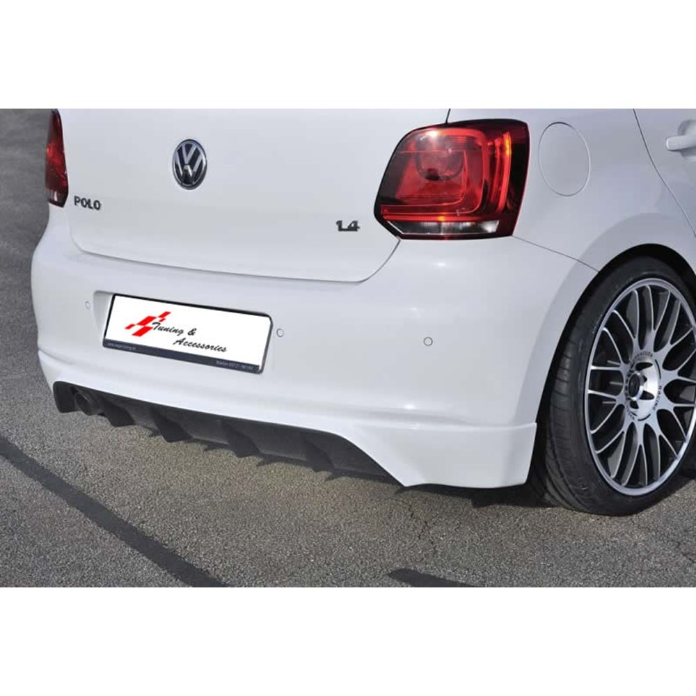 Polo Mk5 Rieger Rear Bumper Lip Raw Surface Vacuum Plastic / 2009-2013