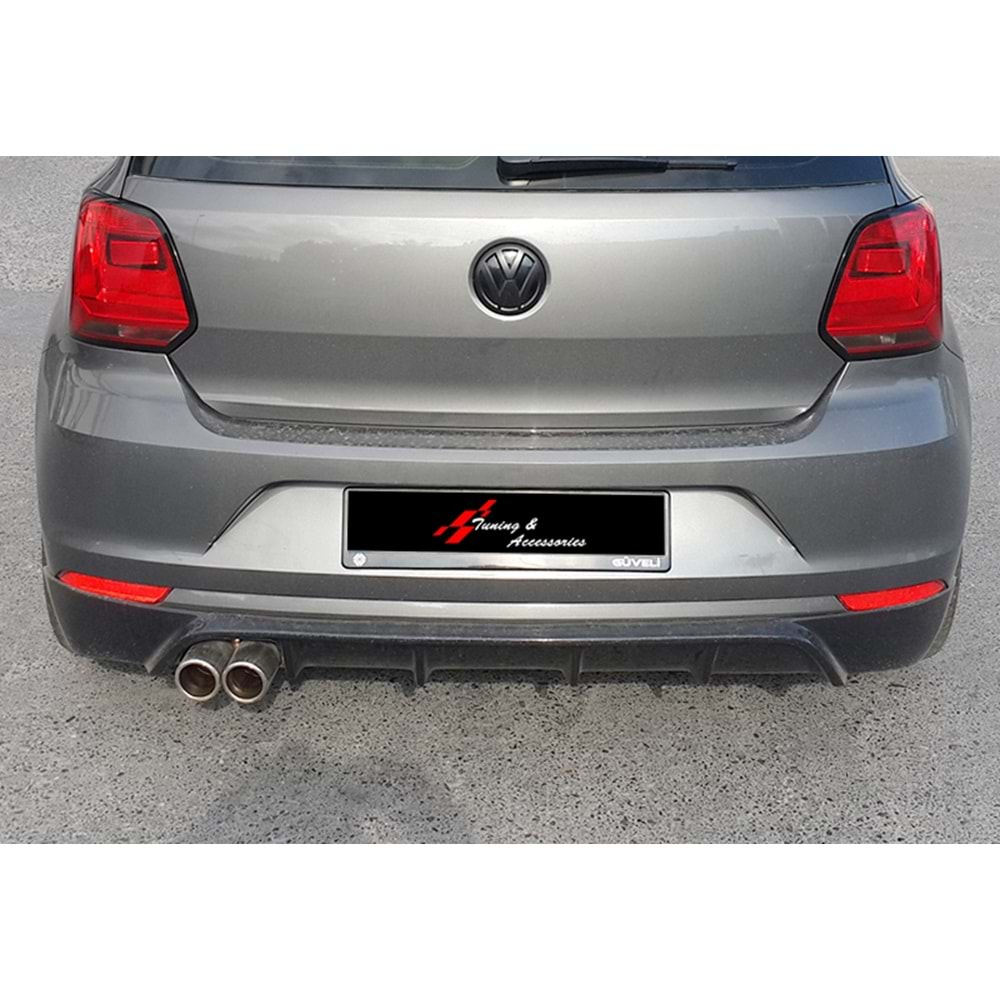 Polo Mk5 FL Rieger Rear Bumper Lip Raw Surface Vacuum Plastic / 2014-2017