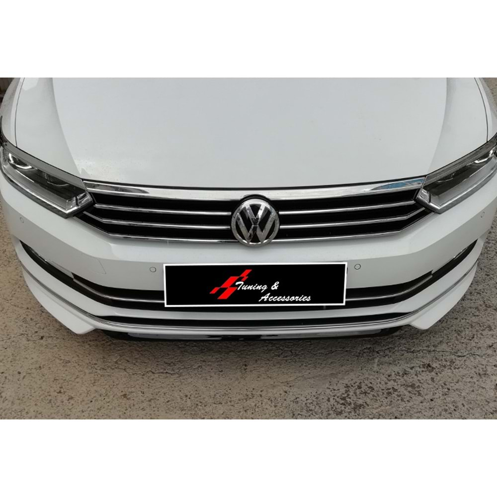 Passat B8 Sport Model Front Lip Raw Surface Vacuum Plastic / 2015-2019